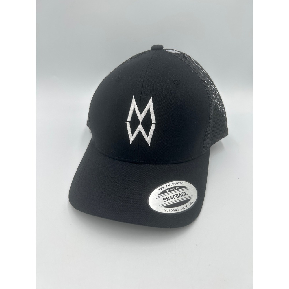 Morgan Wallen One Night At A Time Tour Hat Black MW Logo Yupoong Snapback Hat